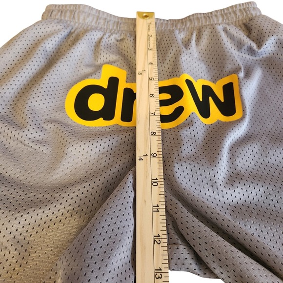 Drew House Secret Mesh Shorts Grey Pull On Lined Drawstring Unisex XS Casual - Picture 8 of 9